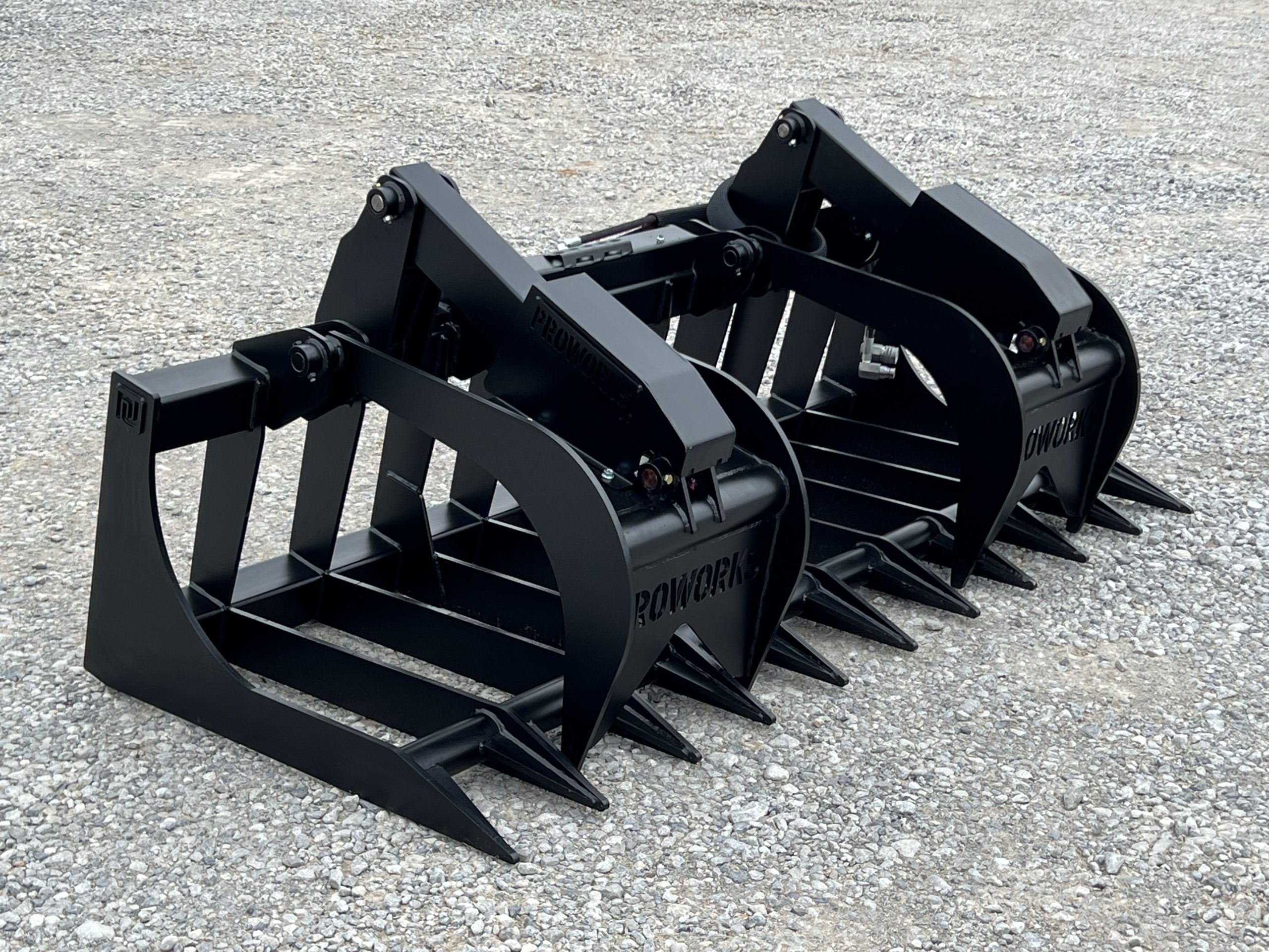 84″ Extreme Duty Root Rake Grapple Attachment Fits Skid Steer Quick Attach - Image 4