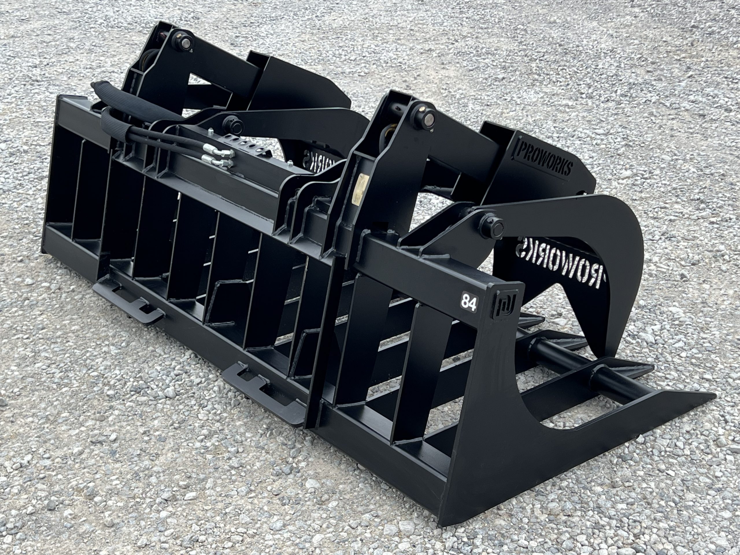 84″ Extreme Duty Root Rake Grapple Attachment Fits Skid Steer Quick Attach - Image 6