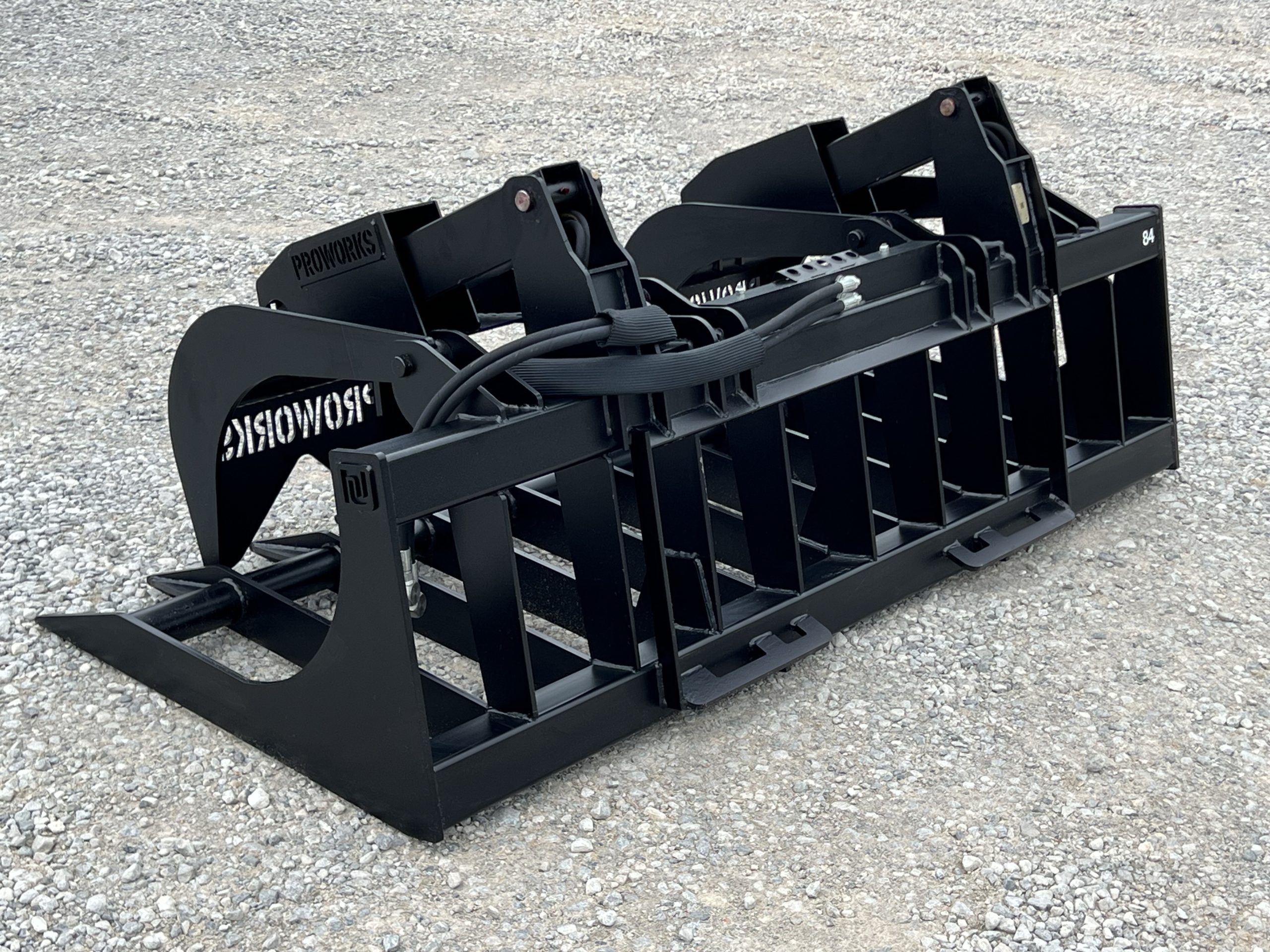 84″ Extreme Duty Root Rake Grapple Attachment Fits Skid Steer Quick Attach - Image 8