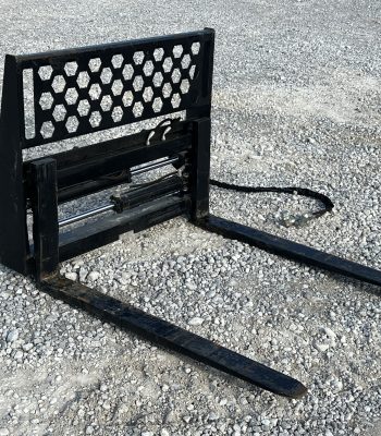 48" Hydraulic Pallet Forks Fork Positioner Fits Skid Steer Tractor Quick Attach