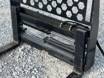 48" Hydraulic Pallet Forks Fork Positioner Fits Skid Steer Tractor Quick Attach - Image 9