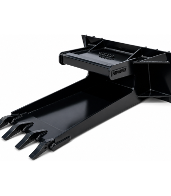 PROWORKS Concrete Claw Slab Bucket Attachment with Teeth Fits Skid Steer Quick Attach