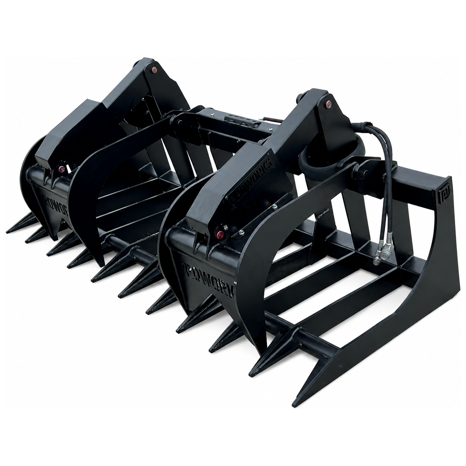 84″ Extreme Duty Root Rake Grapple Attachment Fits Skid Steer Quick Attach