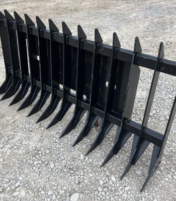 70" Brush Root Debris Rake Attachment Fits Universal Skid Steer Quick Attach