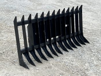 70" Brush Root Debris Rake Attachment Fits Universal Skid Steer Quick Attach - Image 3