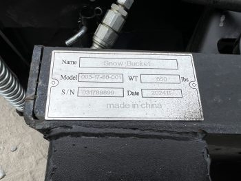 86" Hydraulic Snow Angle Blade Dozer Attachment Fits Skid Steer Quick Attach - Image 12