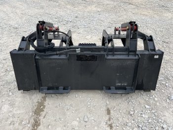 68" Bucket Grapple Solid Bottom Scrap Attachment Fits Skid Steer Tractor Loader - Image 6