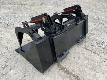 68" Bucket Grapple Solid Bottom Scrap Attachment Fits Skid Steer Tractor Loader - Image 7