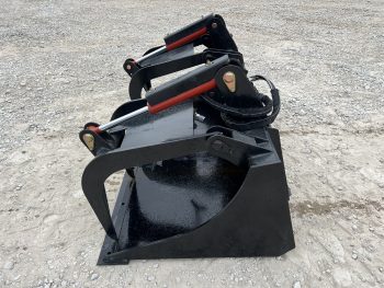 68" Bucket Grapple Solid Bottom Scrap Attachment Fits Skid Steer Tractor Loader - Image 8