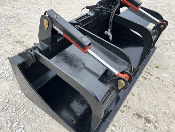 68" Bucket Grapple Solid Bottom Scrap Attachment Fits Skid Steer Tractor Loader - Image 11