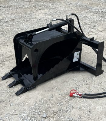 Hydraulic Stump Bucket Grapple Attachment Fits Skid Steer Tractor Loader
