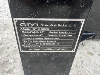 Hydraulic Stump Bucket Grapple Attachment Fits Skid Steer Tractor Loader - Image 12
