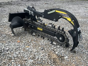 36" x 6" Digga Bigfoot Combo Trencher Attachment Fits Toro Dingo Mini Skid Steer - Image 3