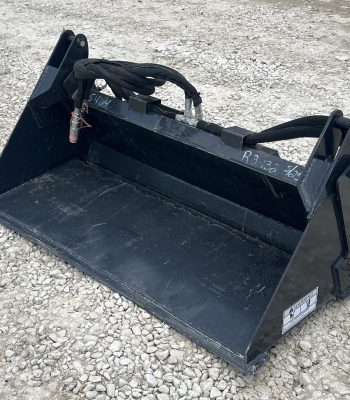 48" 4-IN-1 Multi Purpose Smooth Bucket Attachment Fits Mini Skid Steer Universal
