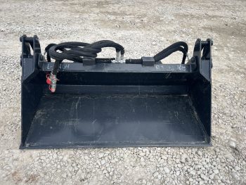 48" 4-IN-1 Multi Purpose Smooth Bucket Attachment Fits Mini Skid Steer Universal - Image 2