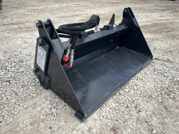 48" 4-IN-1 Multi Purpose Smooth Bucket Attachment Fits Mini Skid Steer Universal - Image 3