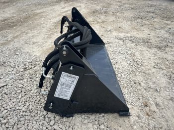 48" 4-IN-1 Multi Purpose Smooth Bucket Attachment Fits Mini Skid Steer Universal - Image 4