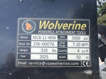 48" 4-IN-1 Multi Purpose Smooth Bucket Attachment Fits Mini Skid Steer Universal - Image 13