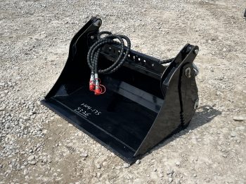 39" 4-IN-1 Multi Purpose Smooth Bucket Attachment Fits Mini Skid Steer Universal
