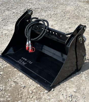 39" 4-IN-1 Multi Purpose Smooth Bucket Attachment Fits Mini Skid Steer Universal