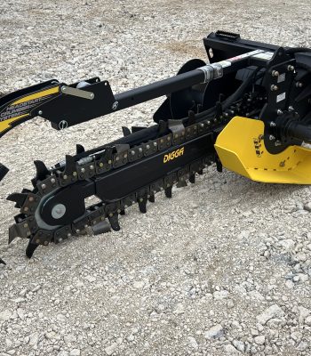 Digga 48" x 6" Bigfoot Combo Trencher Attachment Fits Skid Steer Quick Attach