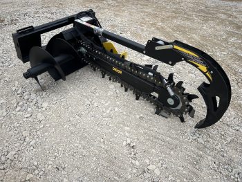 Digga 48" x 6" Bigfoot Combo Trencher Attachment Fits Skid Steer Quick Attach - Image 3