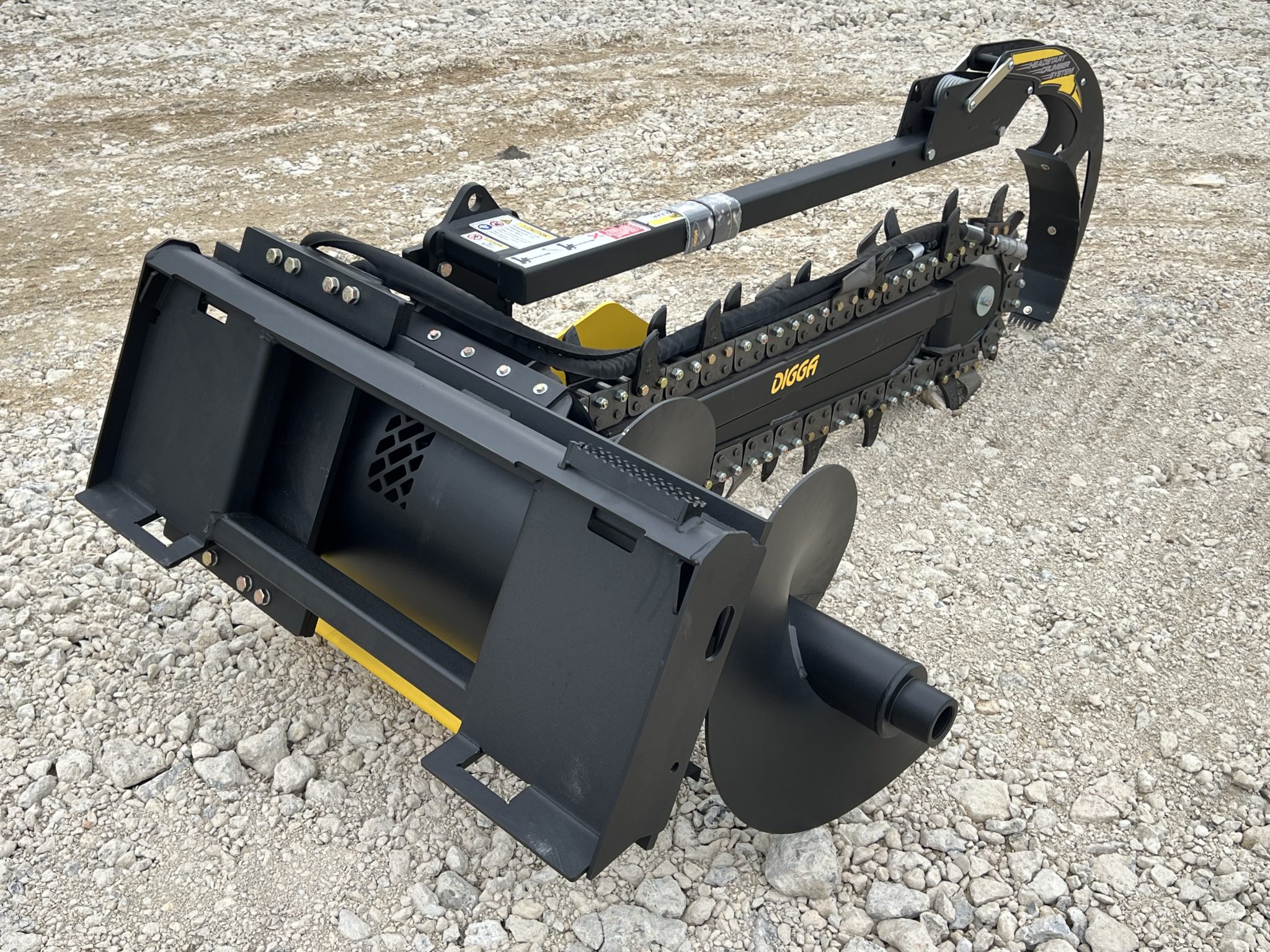 Digga 48″ x 6″ Bigfoot Combo Trencher Attachment Fits Skid Steer Quick ...