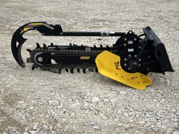 Digga 48" x 6" Bigfoot Combo Trencher Attachment Fits Skid Steer Quick Attach - Image 8