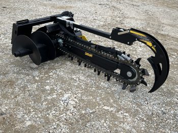 Digga 48" x 6" High Flow Bigfoot Combo Trencher Attachment Fits Skid Steer Quick Attach - Image 3