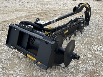 Digga 48" x 6" High Flow Bigfoot Combo Trencher Attachment Fits Skid Steer Quick Attach - Image 5