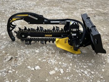 36" x 6" Digga Bigfoot Combo Trencher Attachment Fits Bobcat MT Mini Skid Steer - Image 8