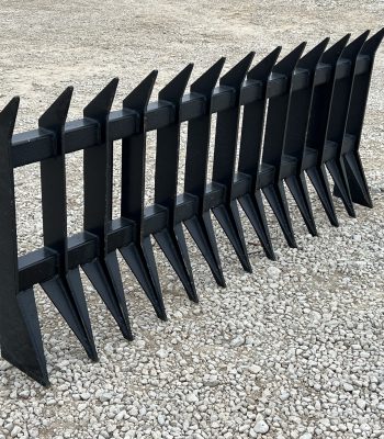 84" Brush Root Debris Rake Attachment Fits Universal Skid Steer Quick Attach