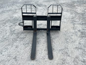 48" Long 4,000 lb Bobcat Heavy Duty Pallet Fork Loader Skid Steer Attachment - Image 2