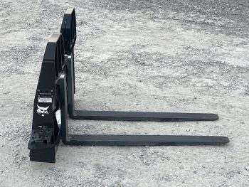 48" Long 4,000 lb Bobcat Heavy Duty Pallet Fork Loader Skid Steer Attachment - Image 4