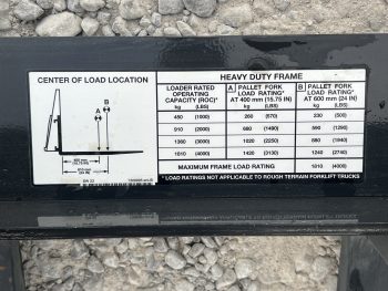 48" Long 4,000 lb Bobcat Heavy Duty Pallet Fork Loader Skid Steer Attachment - Image 13