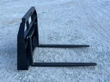 42" Long 2,200 Pound Wide Rail Pallet Fork Attachment Fits Mini Universal Skid Steer - Image 5