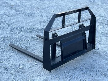 42" Long 2,200 Pound Wide Rail Pallet Fork Attachment Fits Mini Universal Skid Steer - Image 8