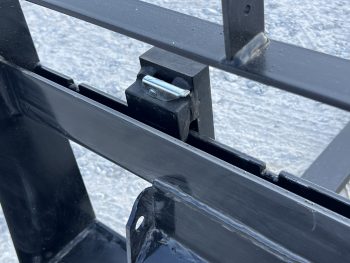42" Long 2,200 Pound Wide Rail Pallet Fork Attachment Fits Mini Universal Skid Steer - Image 13
