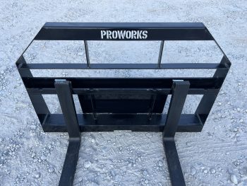 42" Long 2,200 Pound Wide Rail Pallet Fork Attachment Fits Mini Universal Skid Steer - Image 14