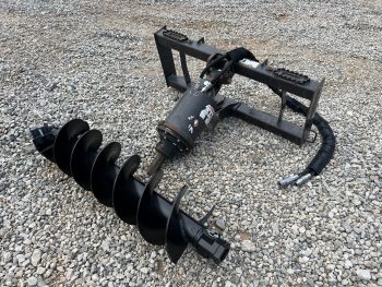 2020 Paladin McMillen X1975 Hex Auger Drive with 12" Bit Attachment Fits Skid Steer