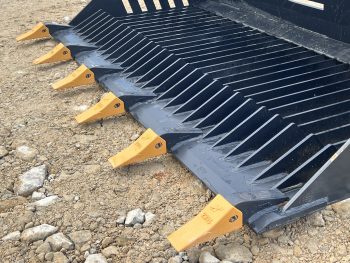 66" Rock Skeleton Bucket With Teeth Attachment Heavy Duty Fits Skid Steer Loader - Image 9