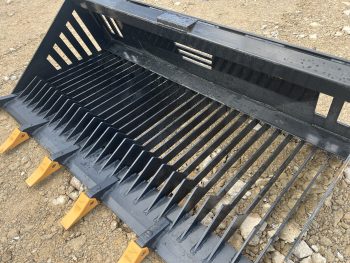 66" Rock Skeleton Bucket With Teeth Attachment Heavy Duty Fits Skid Steer Loader - Image 10