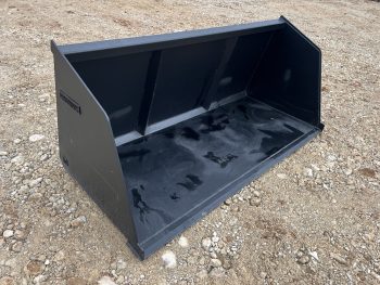 96" Chicken Turkey Snow Mulch Litter Bucket Attachment Fits Skid Steer Loader