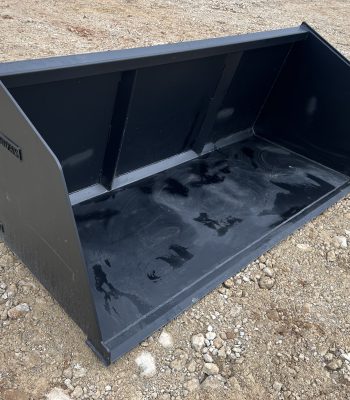 96" Chicken Turkey Snow Mulch Litter Bucket Attachment Fits Skid Steer Loader