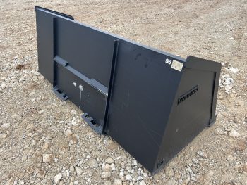 96" Chicken Turkey Snow Mulch Litter Bucket Attachment Fits Skid Steer Loader - Image 7