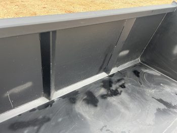 96" Chicken Turkey Snow Mulch Litter Bucket Attachment Fits Skid Steer Loader - Image 9