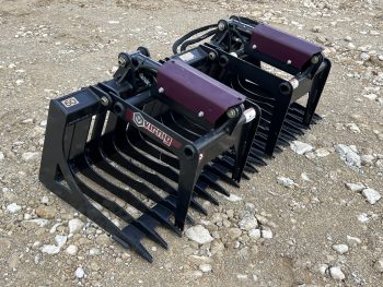 Virnig 60" V30 Skeleton Rock Bucket Grapple Fits Compact Tractor Quick Attach - Image 3
