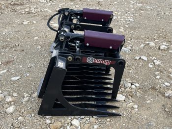 Virnig 60" V30 Skeleton Rock Bucket Grapple Fits Compact Tractor Quick Attach - Image 4