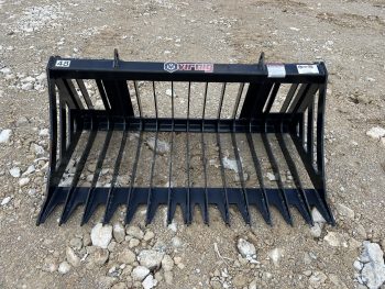 Virnig 48" V30 Skeleton Rock Bucket Attachment Fits Compact Tractor Quick Attach - Image 2