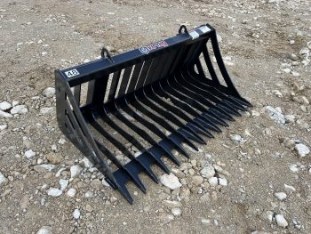 Virnig 48" V30 Skeleton Rock Bucket Attachment Fits Compact Tractor Quick Attach - Image 3
